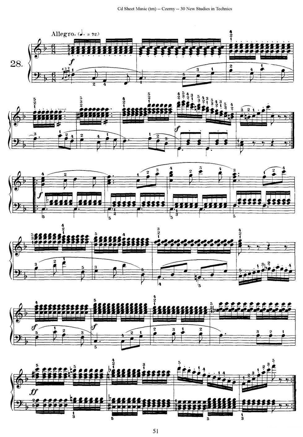 Czerny - 30 New Studies - 28（车尔尼Op849 - 30首练习曲）(1).jpg