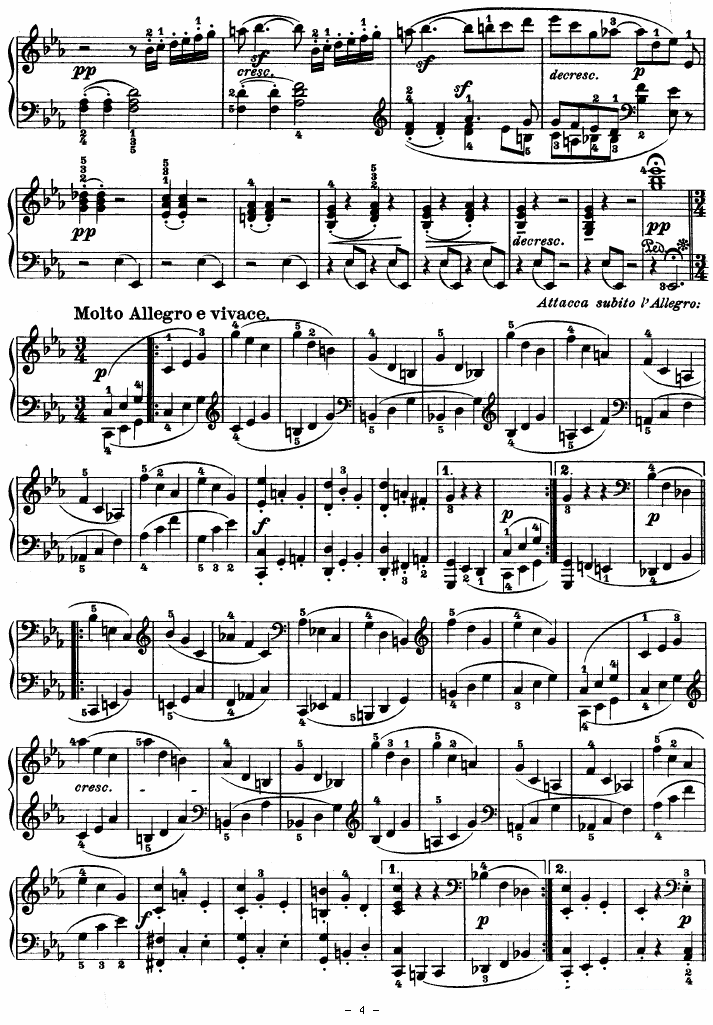 《SONATE》钢琴谱（第4页）