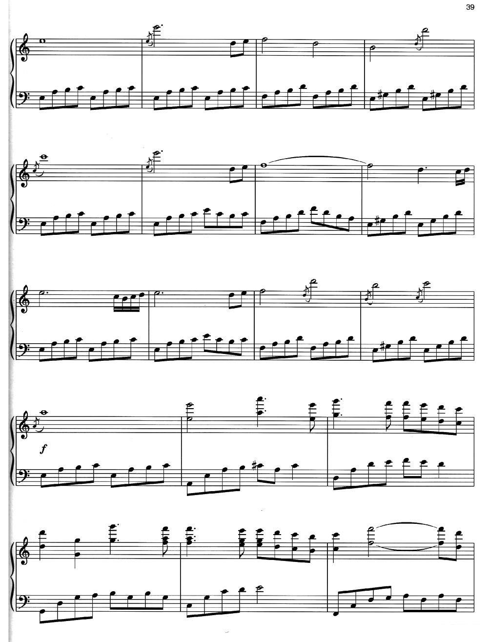 《Nocturne 》钢琴谱（第6页）