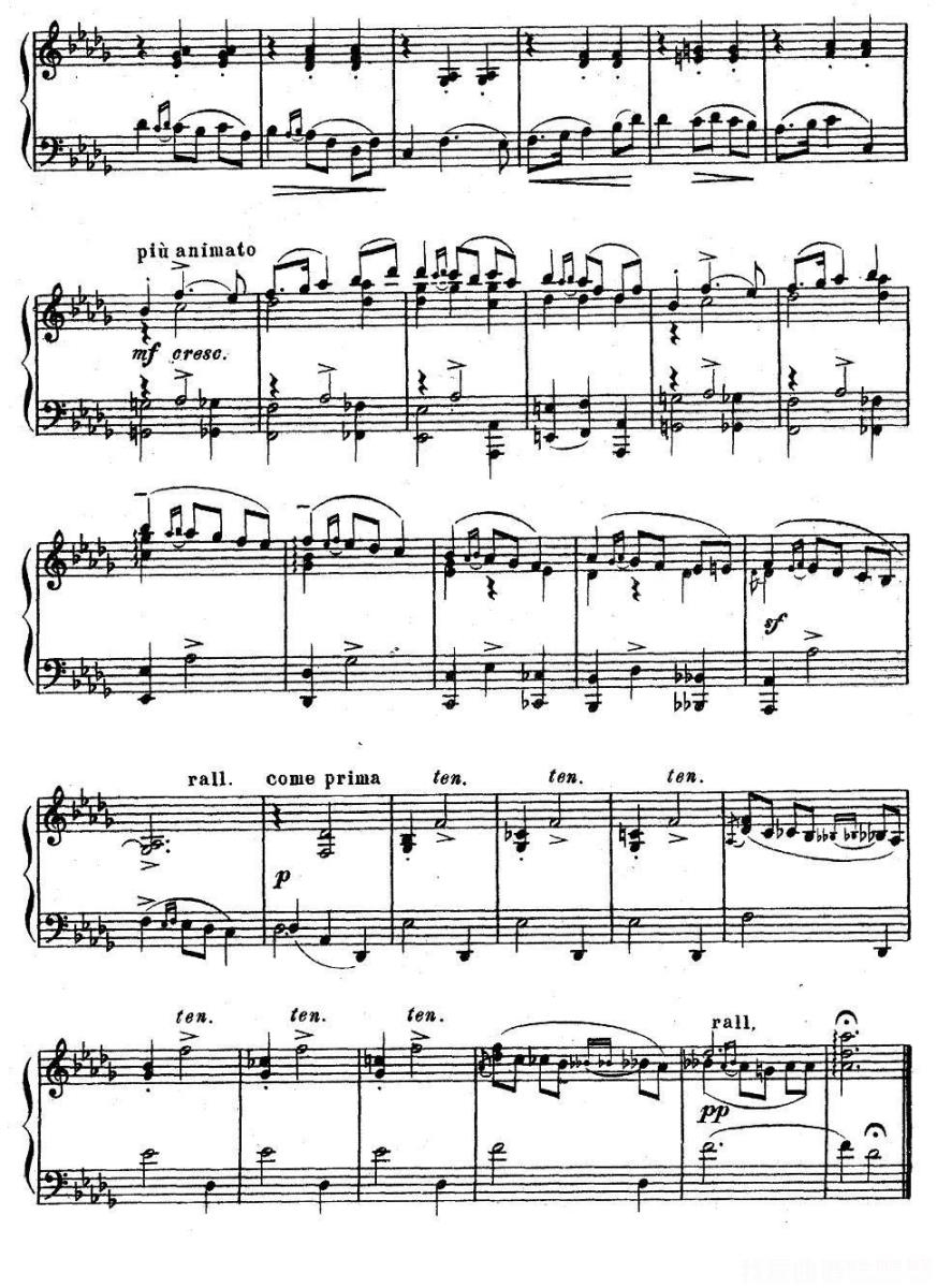 《亚历山大·鲍罗丁—小组曲》钢琴谱（第5页）