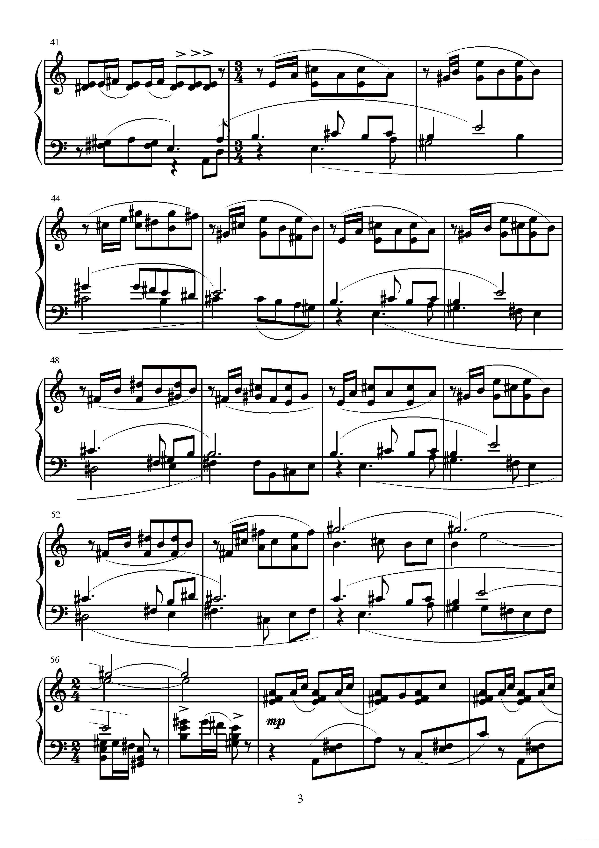 《第四钢琴奏鸣曲》钢琴谱（第6页）