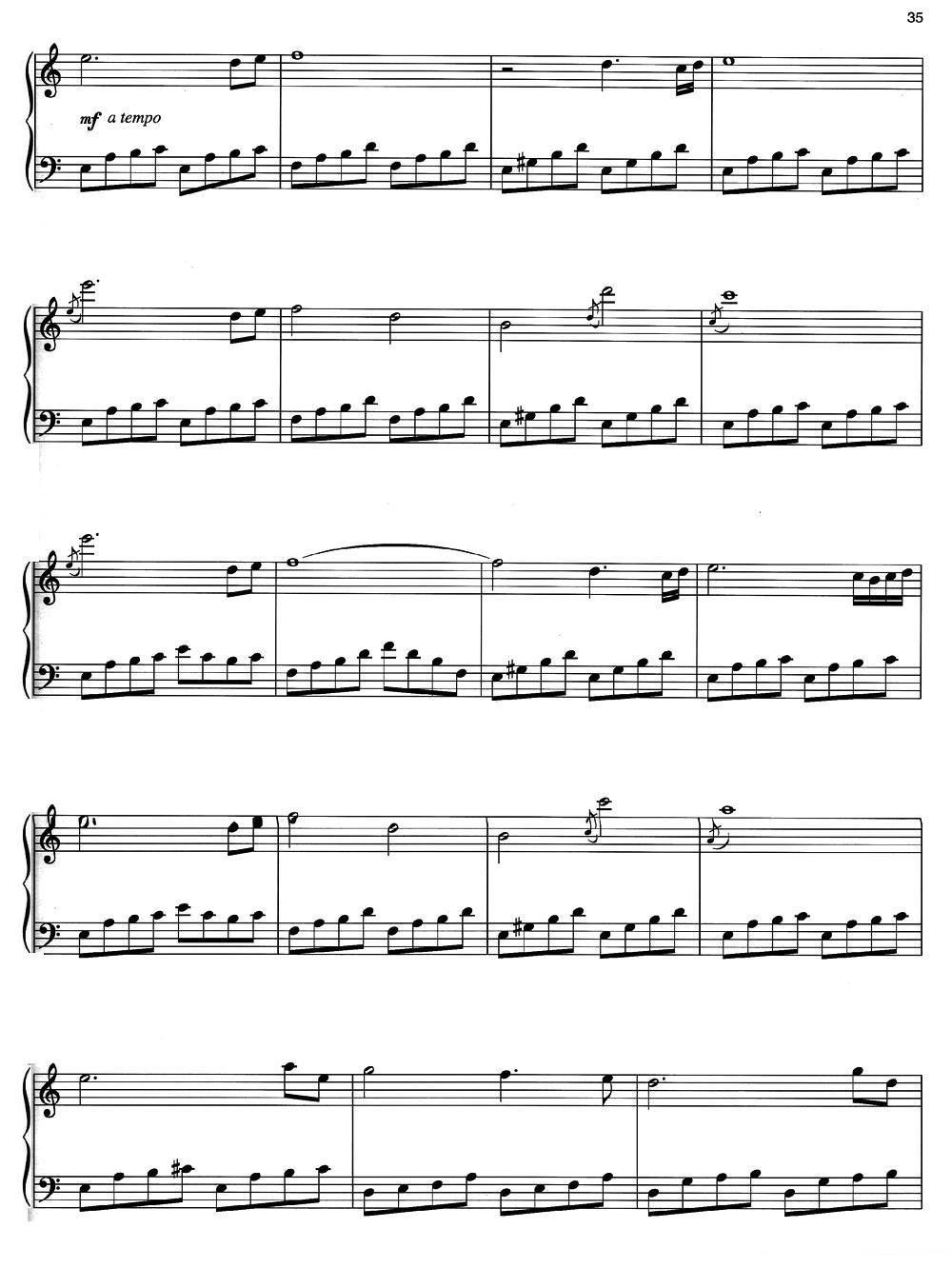 《Nocturne 》钢琴谱（第2页）