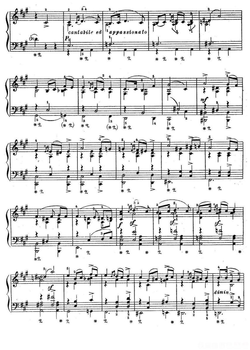 《亚历山大·鲍罗丁—小组曲》钢琴谱（第3页）
