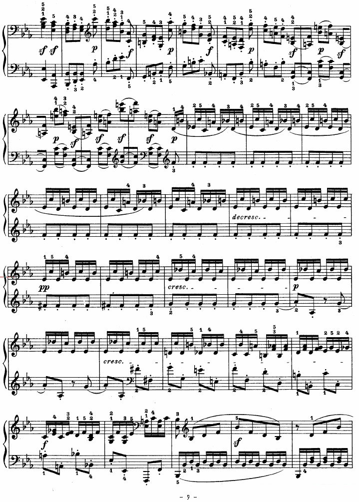 《SONATE》钢琴谱（第9页）