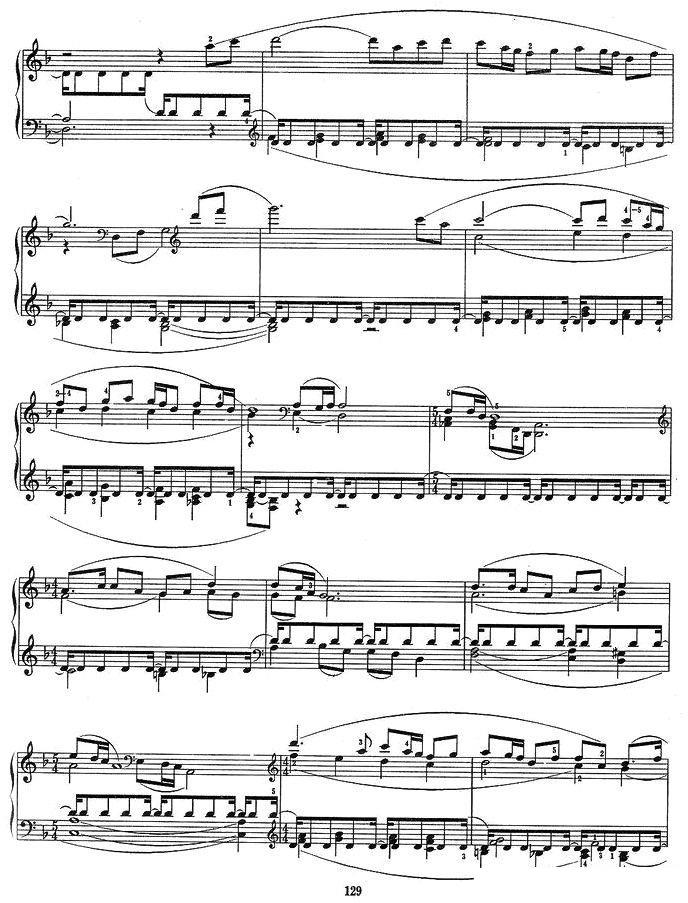 《序曲与舞曲》钢琴谱（第2页）