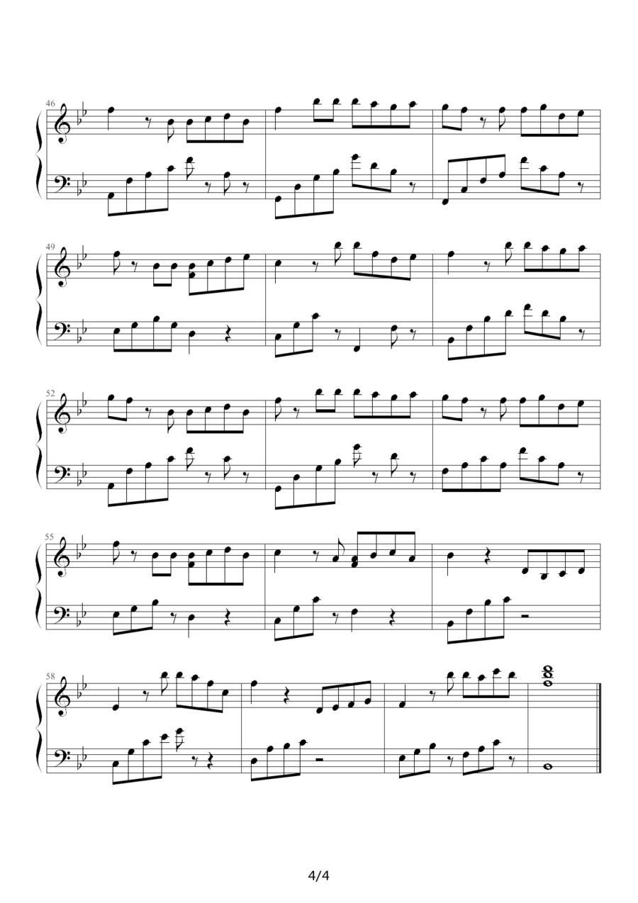 《风筝与风》钢琴谱（第9页）