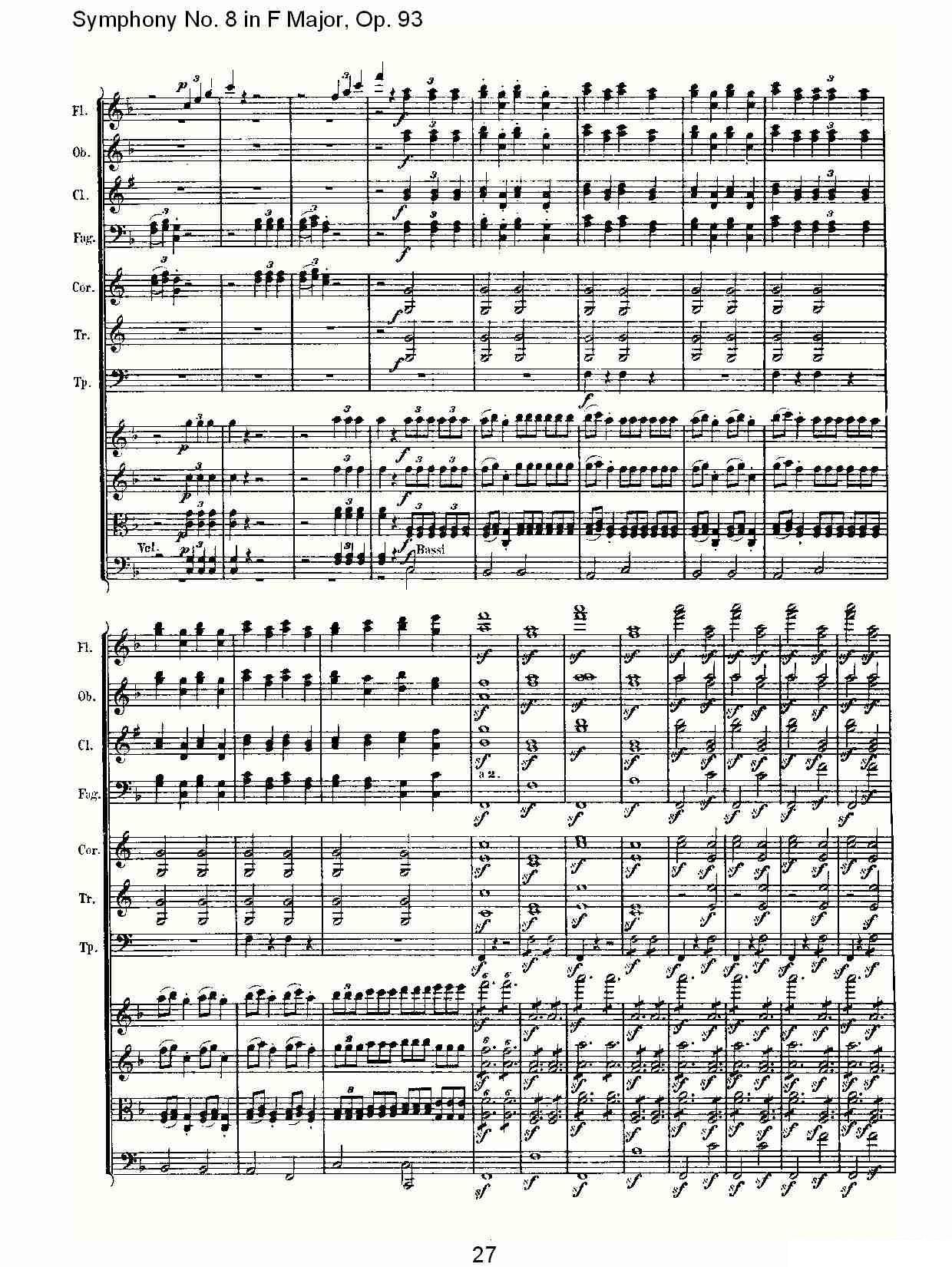曲谱路德维西·冯·贝多芬《F大调第八交响曲 Op.93第四乐章》（第14页）