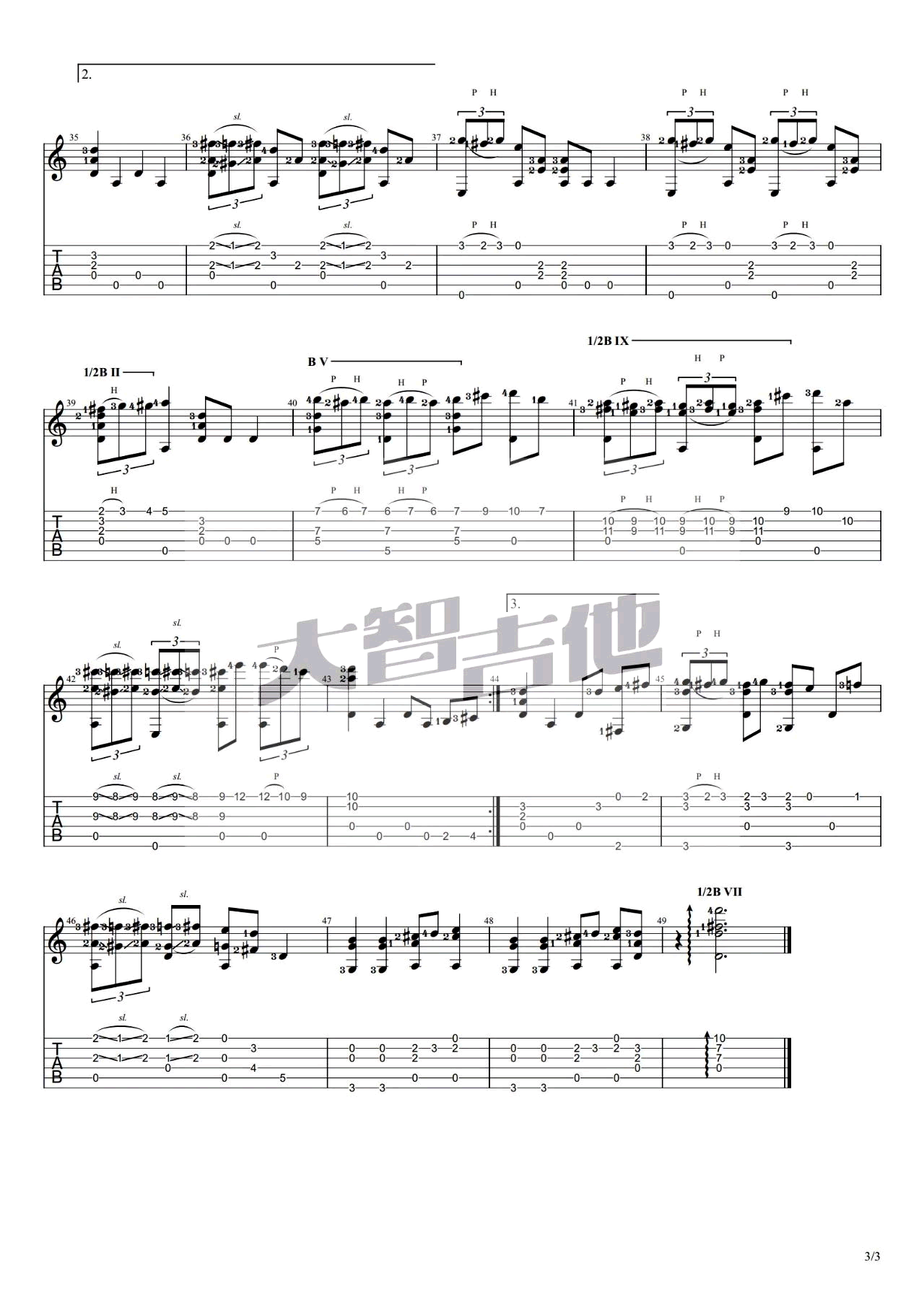 哆啦A梦（吉他独奏谱 日本动画片《哆啦A梦》主题曲）