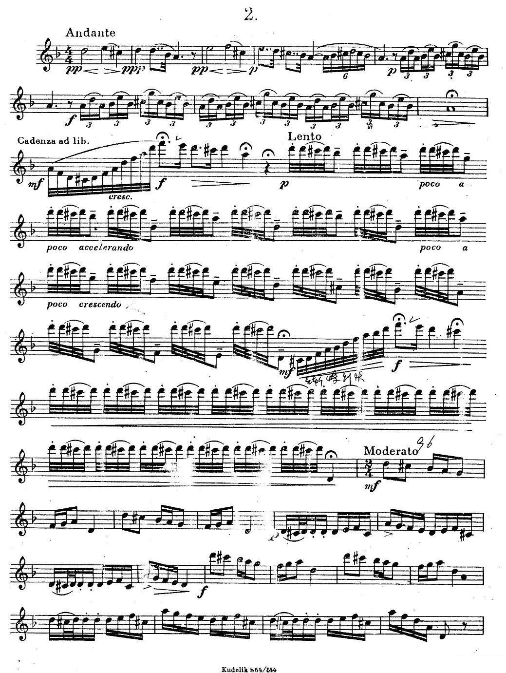 《奇特克-萨克斯练习曲之二》萨克斯谱（第1页）