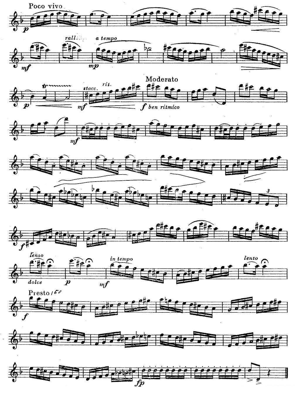 《奇特克-萨克斯练习曲之二》萨克斯谱（第2页）