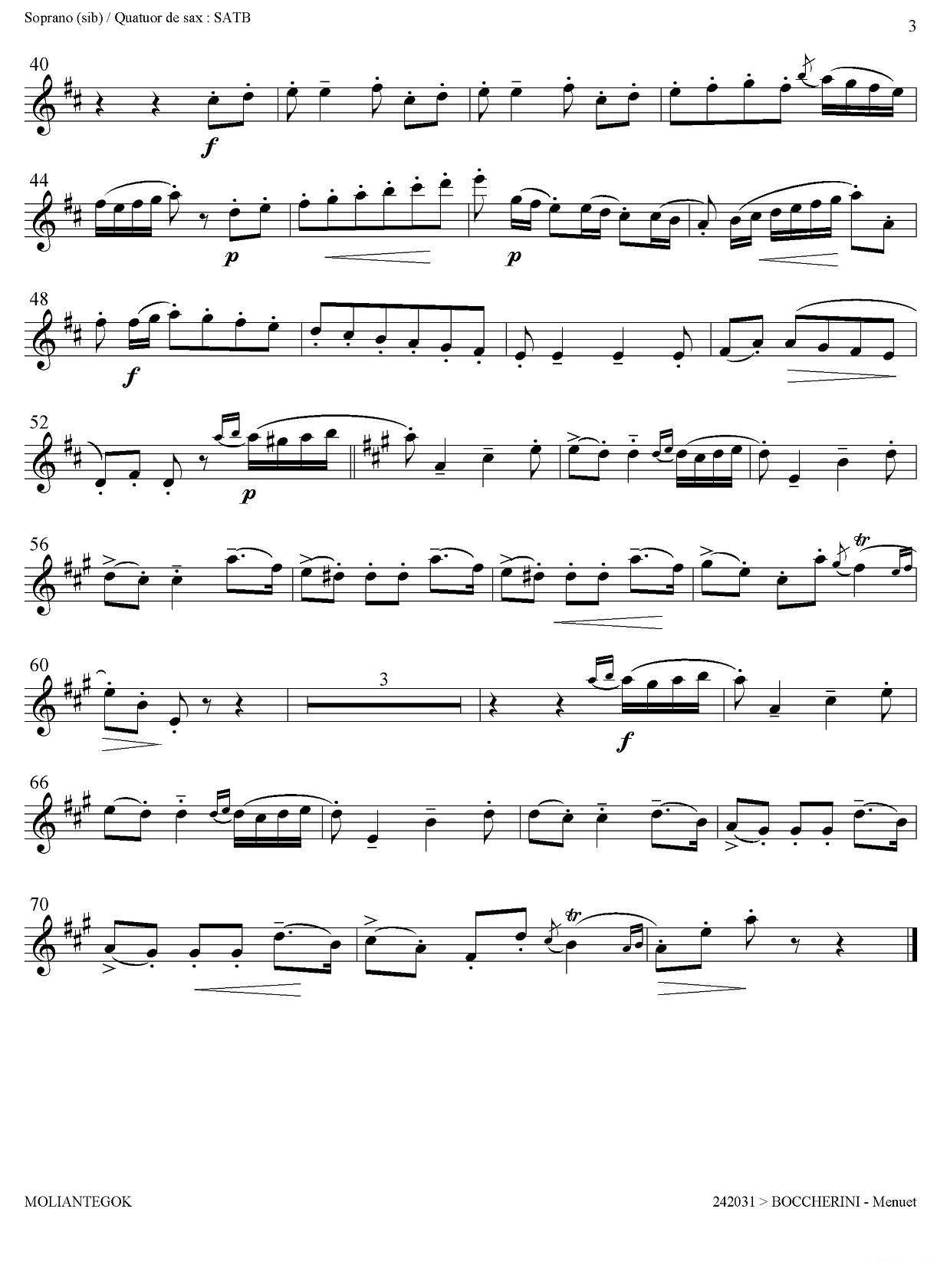 《Quintette Op.11 No.5》萨克斯谱（第6页）