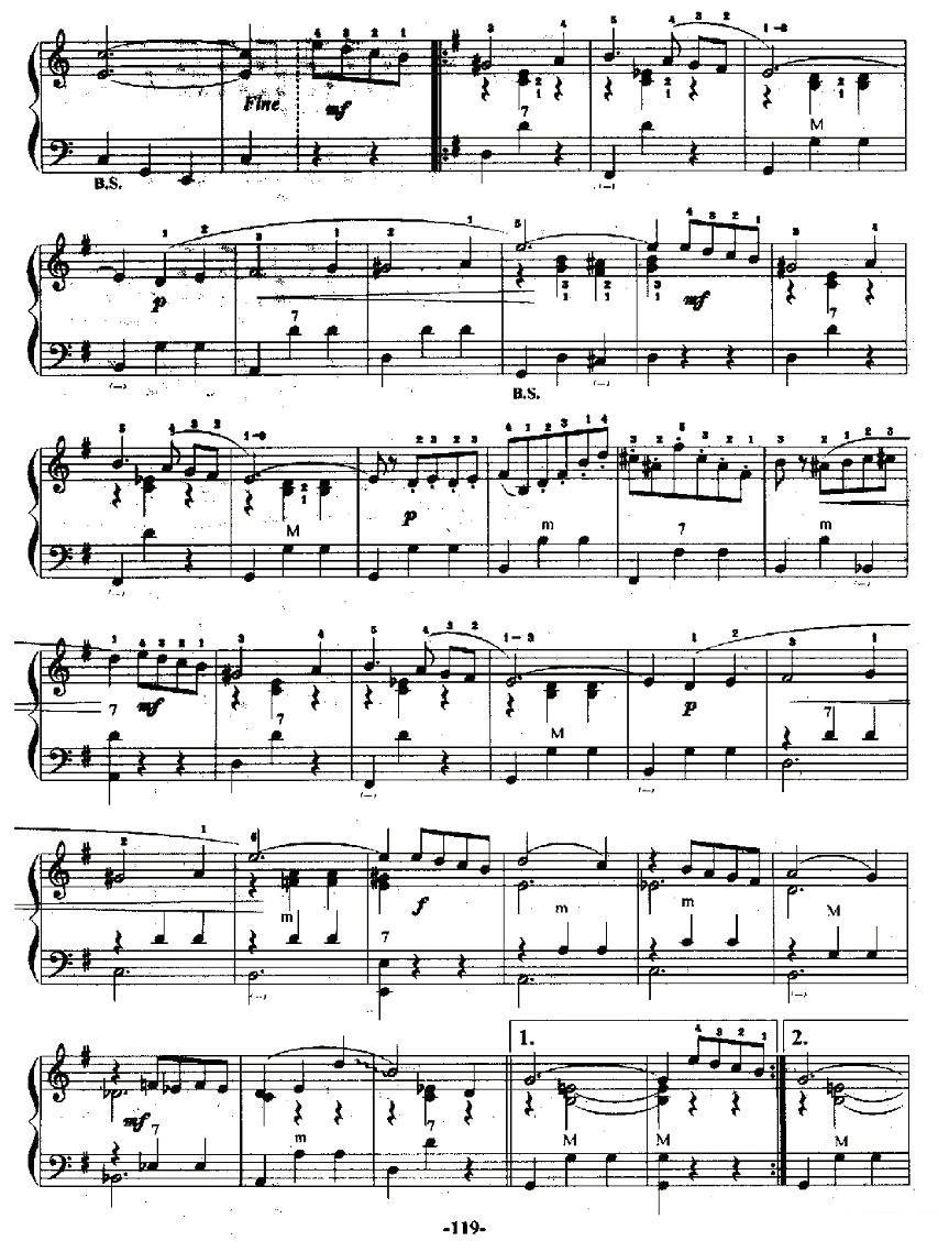 《怀旧手风琴》手风琴谱（第2页）