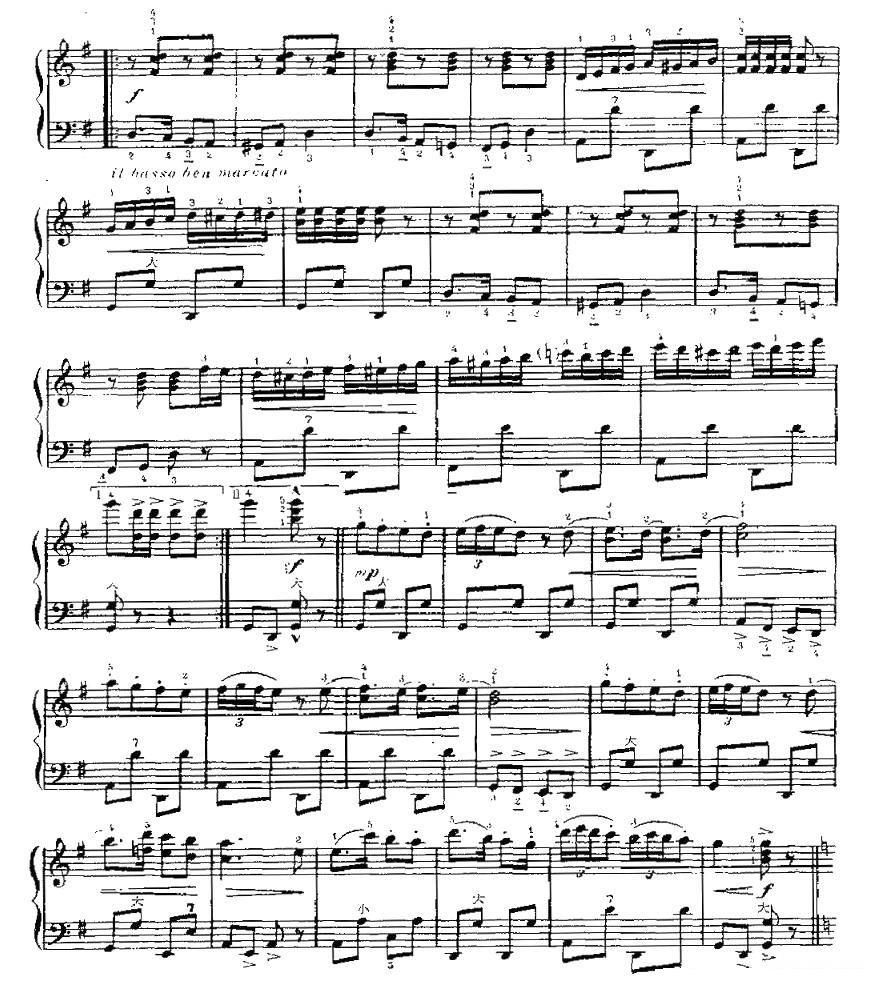 《那不勒斯手帕舞》手风琴谱（第2页）