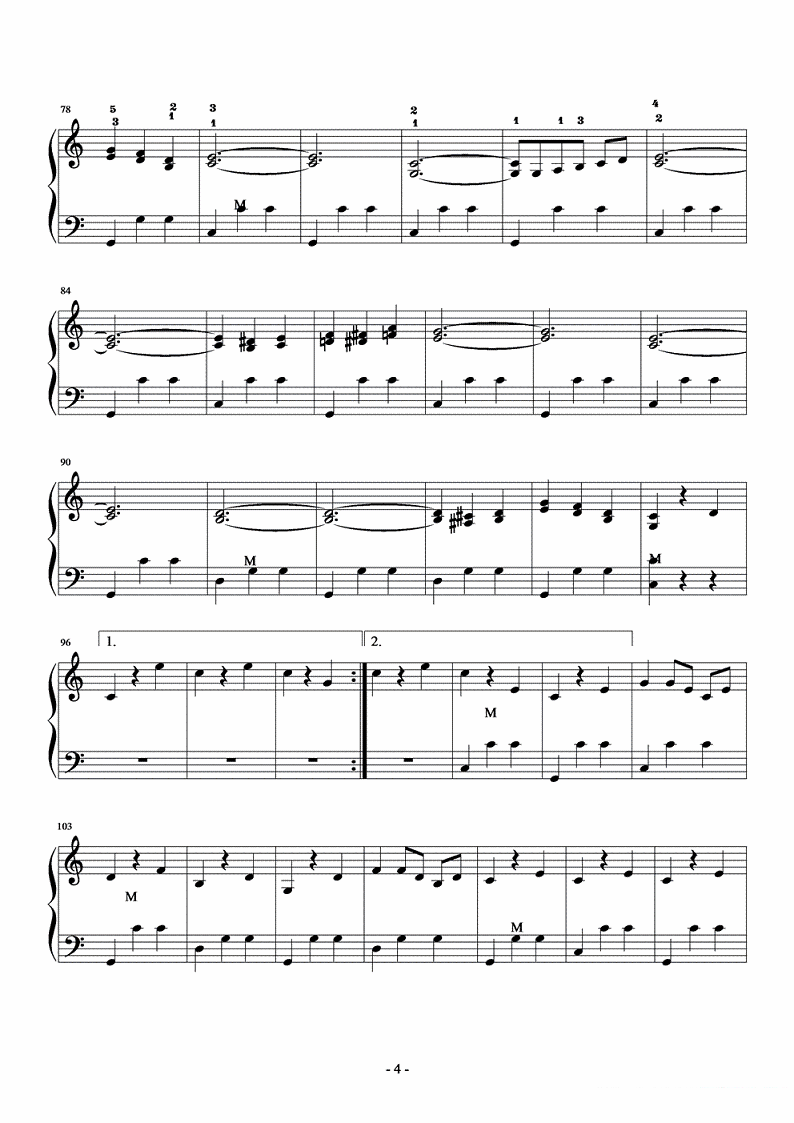业余考级作品《杜鹃圆舞曲》手风琴谱（第4页）