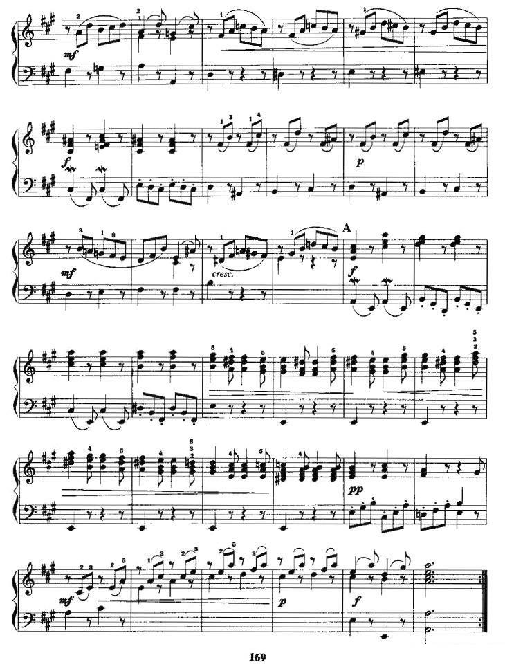 《小组曲》手风琴谱（第9页）