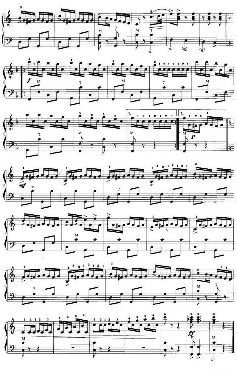 《飞速的加洛普》手风琴谱（第2页）