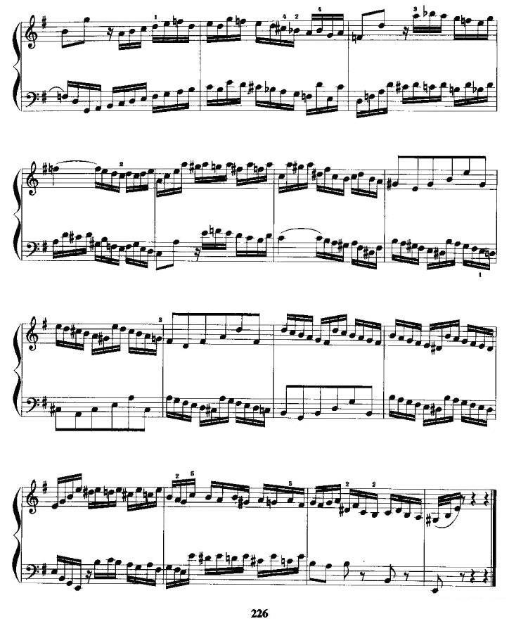 《e小调前奏曲与赋格》手风琴谱（第7页）