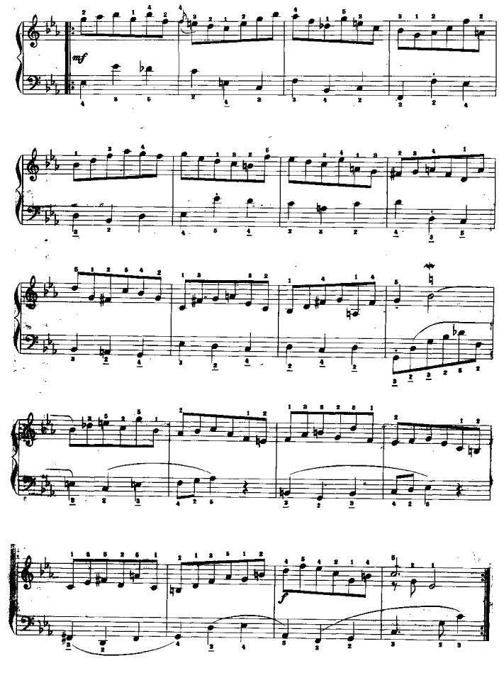 《c小调前奏曲》手风琴谱（第4页）