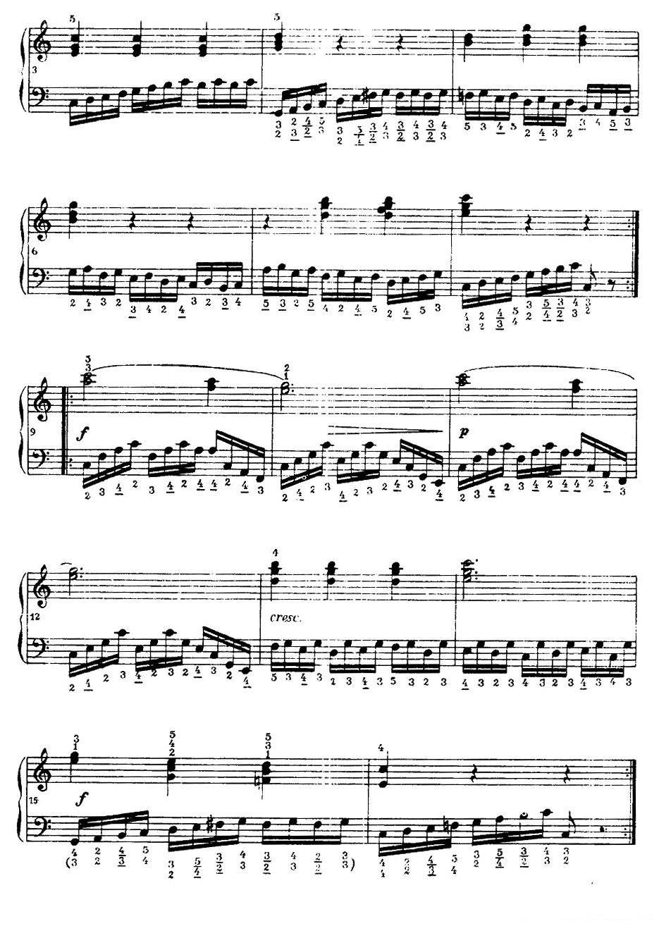 曲谱《《车尔尼手风琴练习曲集》》（第7页）