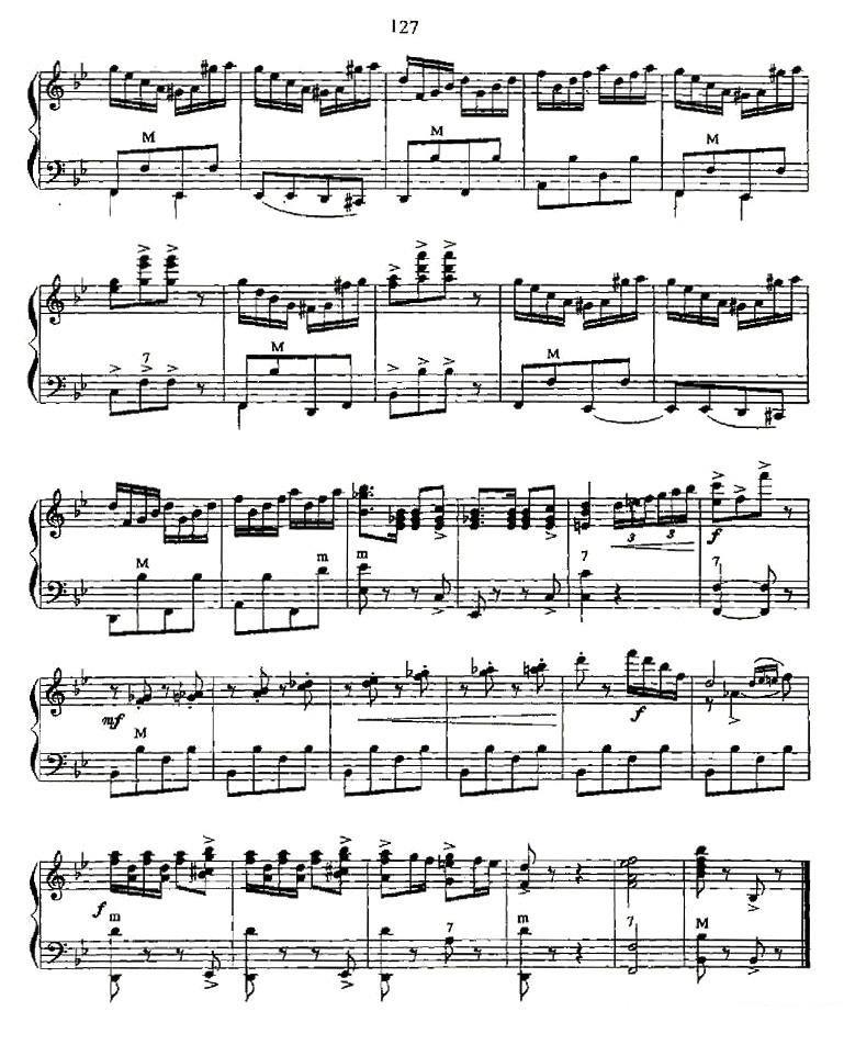 《加洛普舞曲》手风琴谱（第5页）