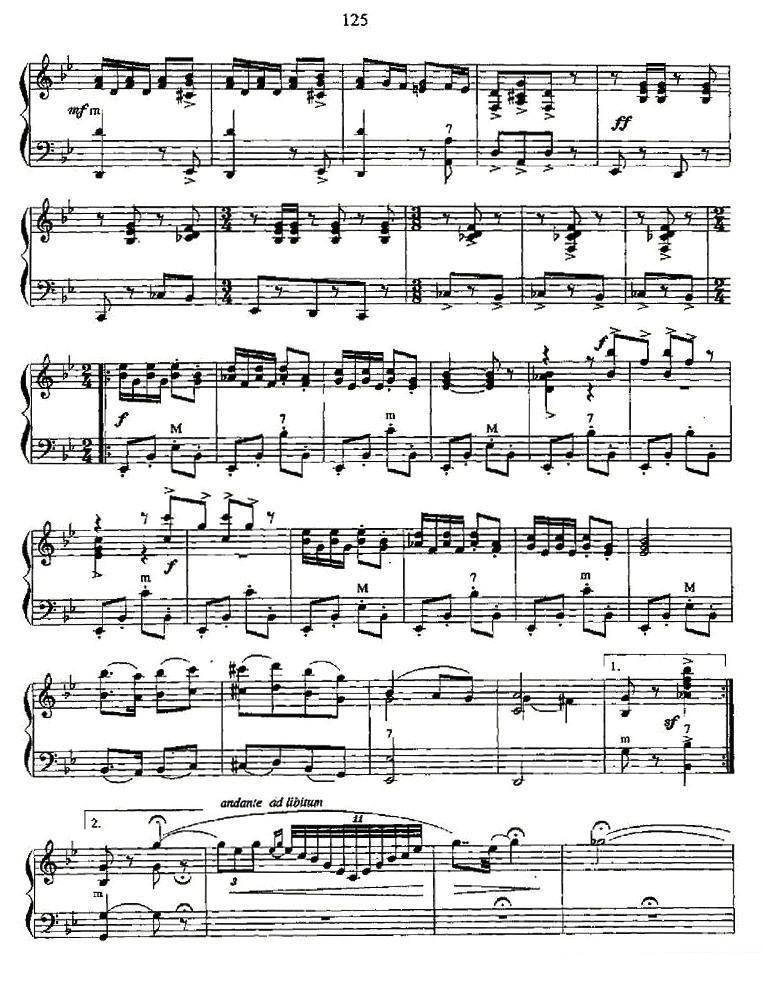 《加洛普舞曲》手风琴谱（第3页）