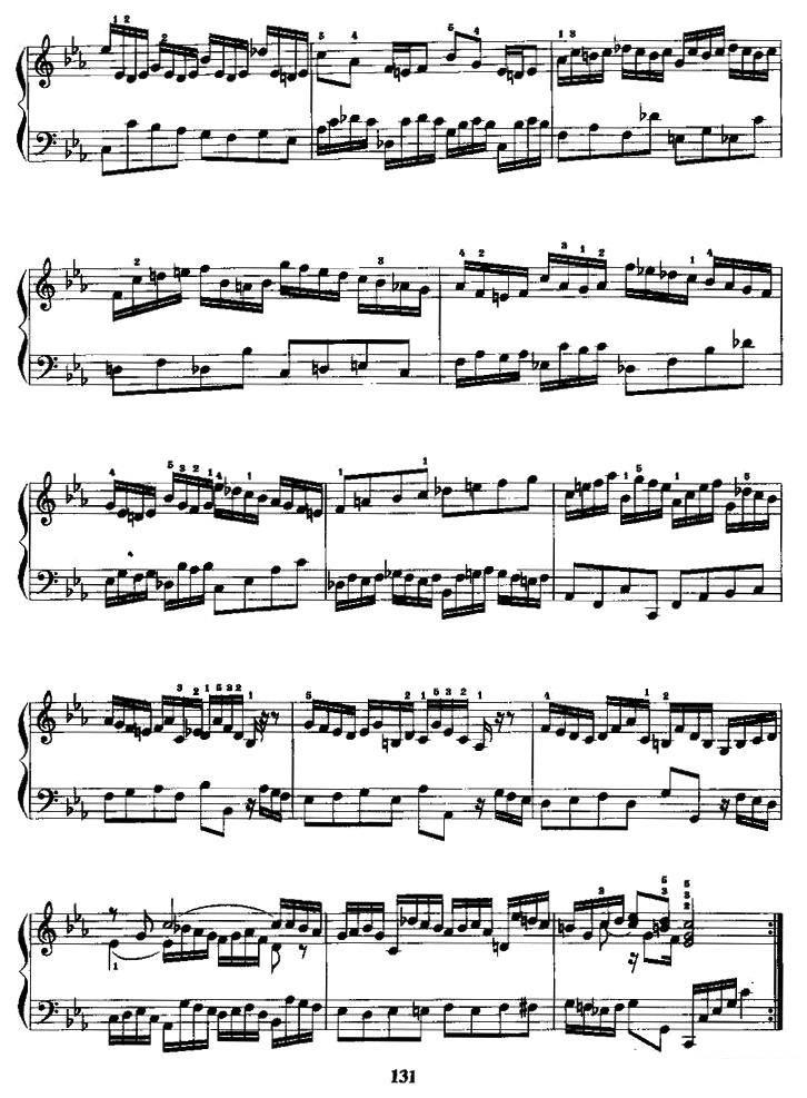《c小调前奏曲》手风琴谱（第2页）