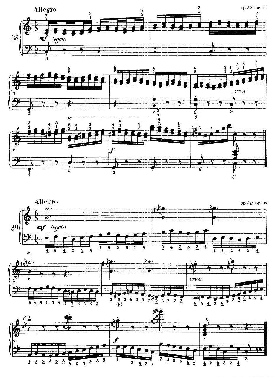 曲谱《《车尔尼手风琴练习曲集》》（第2页）