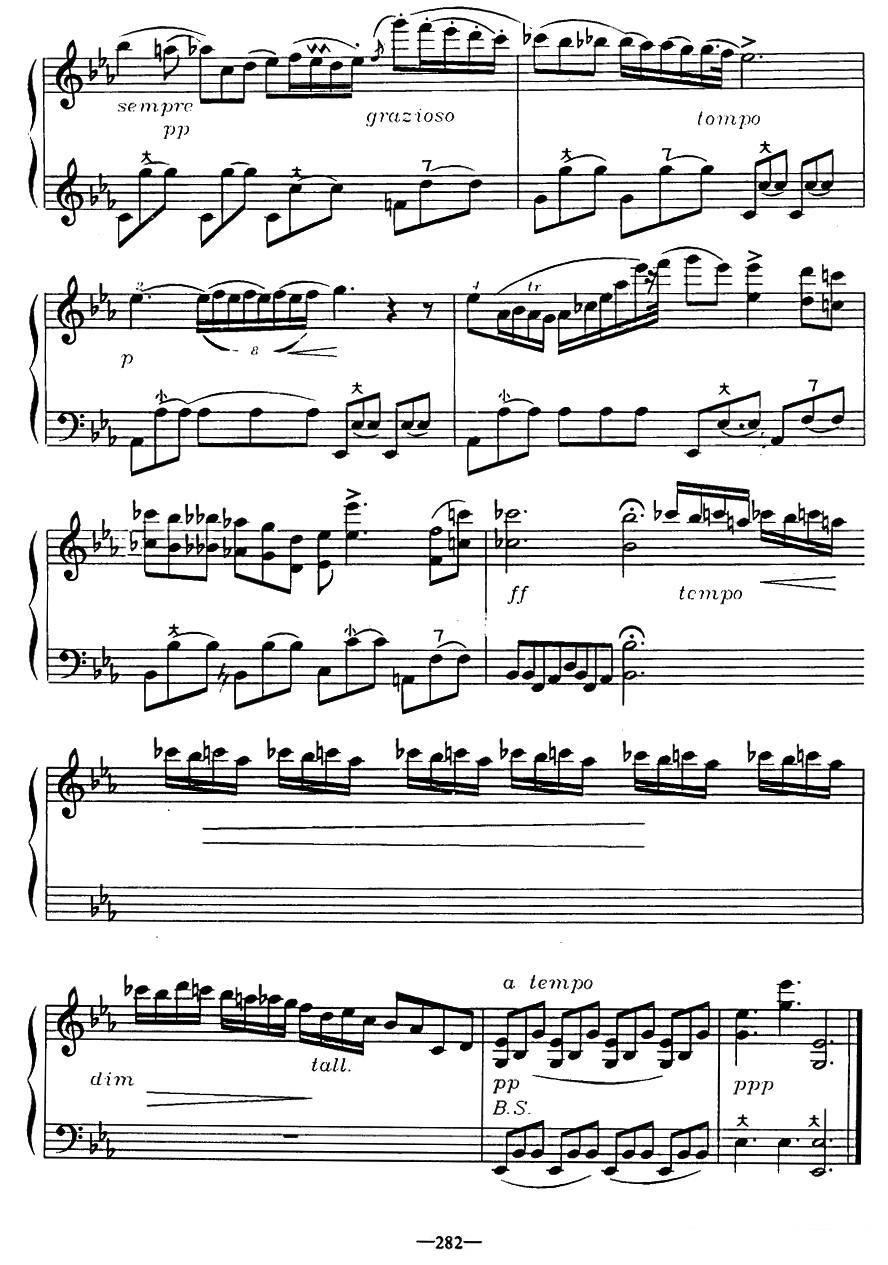 《夜曲》手风琴谱（第5页）