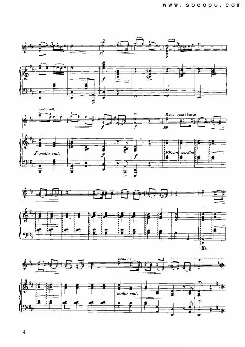 《查尔达什舞曲》提琴谱（第4页）