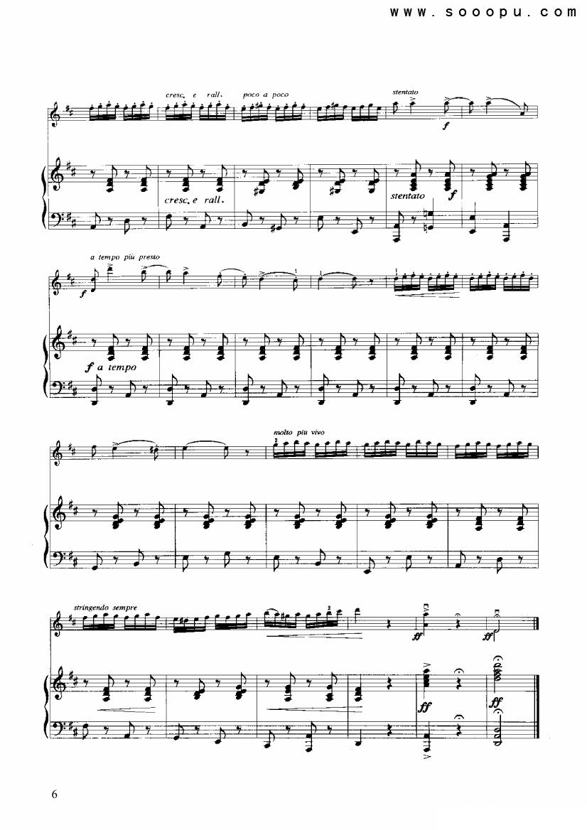 《查尔达什舞曲》提琴谱（第6页）