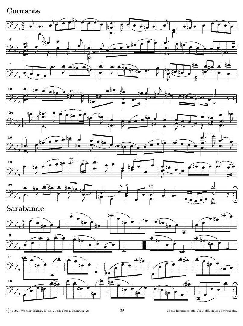 《巴赫无伴奏大提琴练习曲之五》提琴谱（第7页）