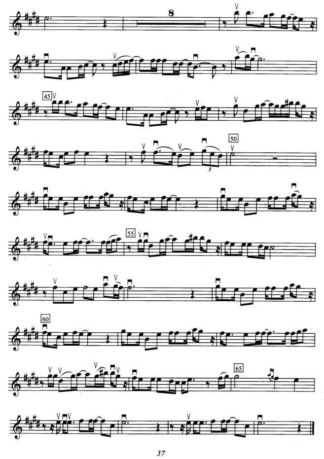 金莎演唱《第三滴眼泪》提琴谱（第2页）