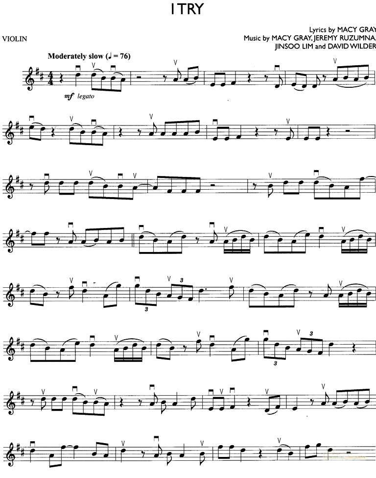 《ITRY》提琴谱（第1页）