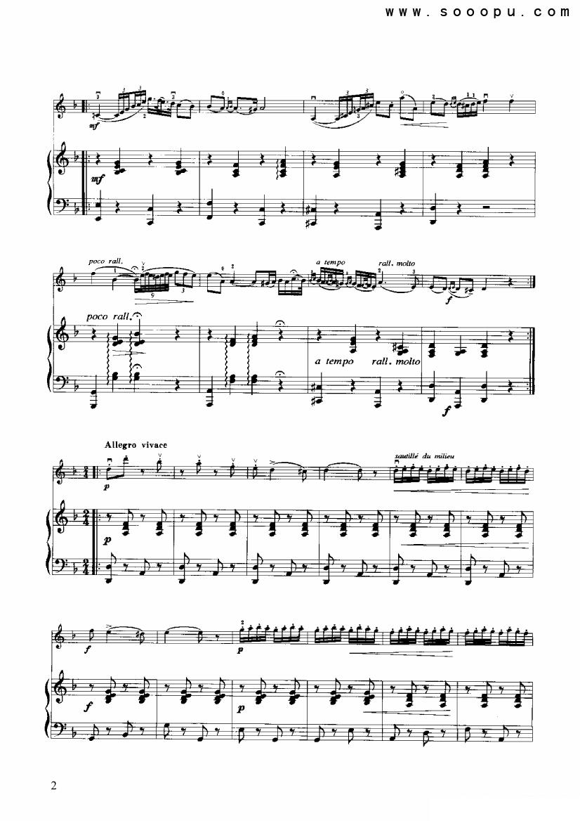 《查尔达什舞曲》提琴谱（第2页）