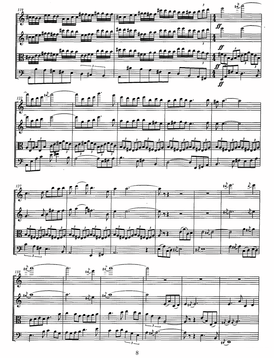 《土歌》提琴谱（第8页）