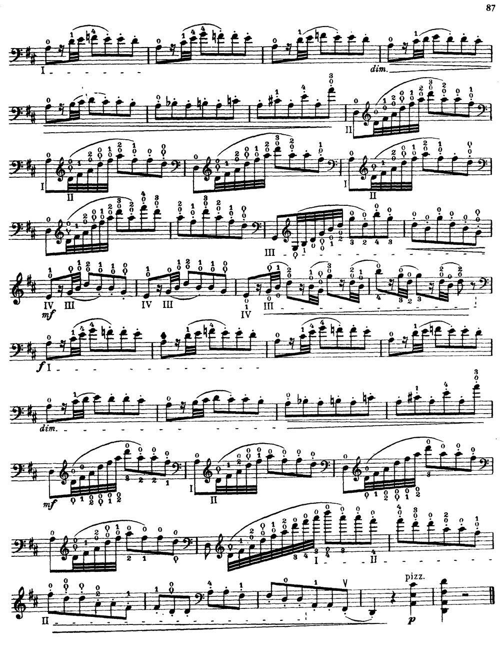 《大提琴高级练习曲40首 No.40》提琴谱（第2页）