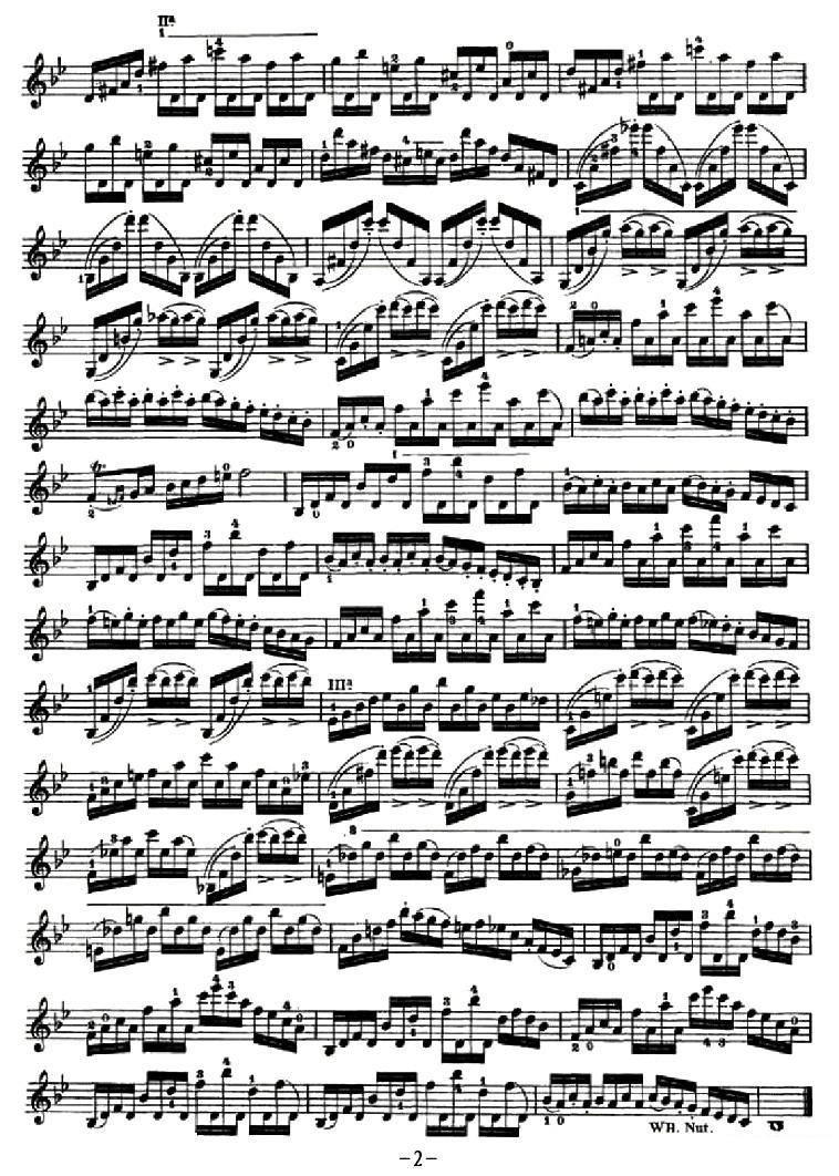 《42首练习曲或隨想曲之30》提琴谱（第2页）