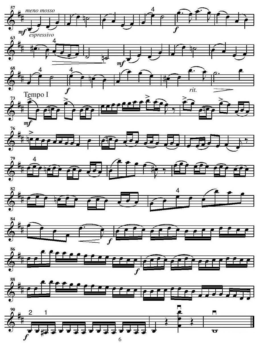 《Concerto in B Minor》提琴谱（第6页）