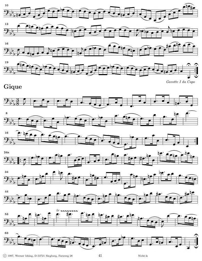 《巴赫无伴奏大提琴练习曲之五》提琴谱（第9页）