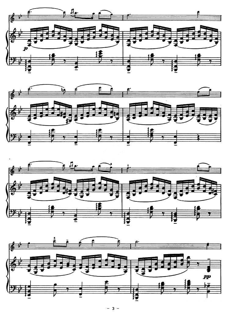 《告别夏威夷》提琴谱（第3页）