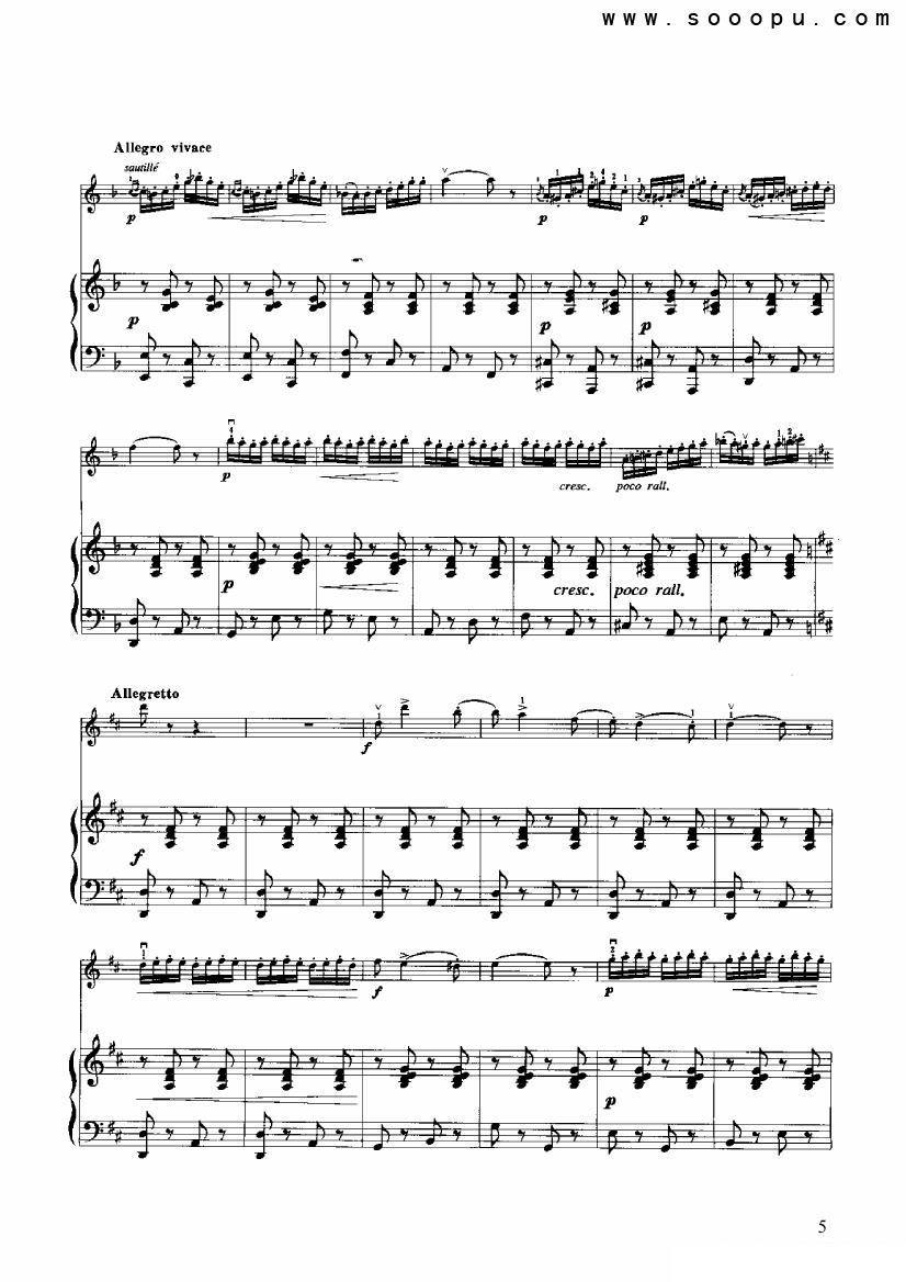 《查尔达什舞曲》提琴谱（第5页）