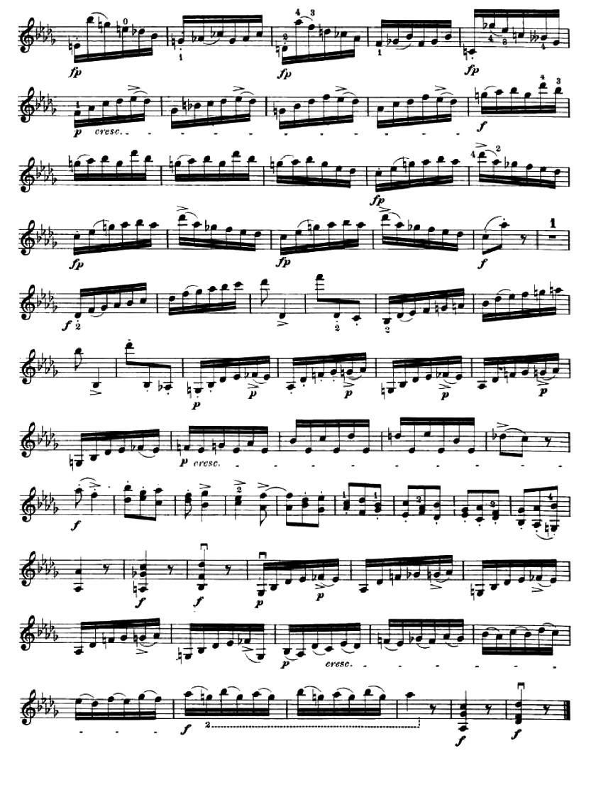 《24首小提琴练习曲之15  》提琴谱（第2页）