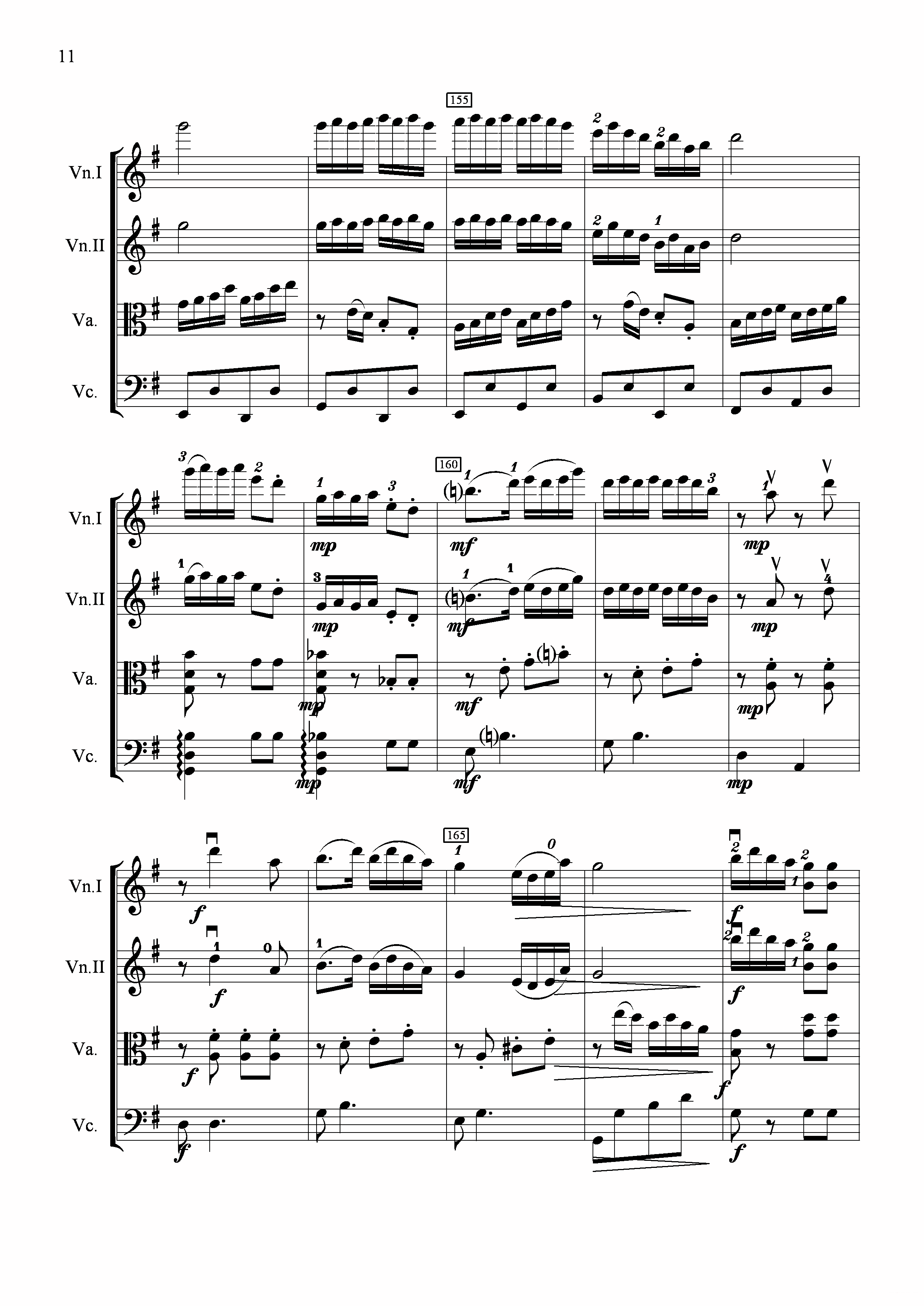 《扑蝶舞曲》提琴谱（第2页）