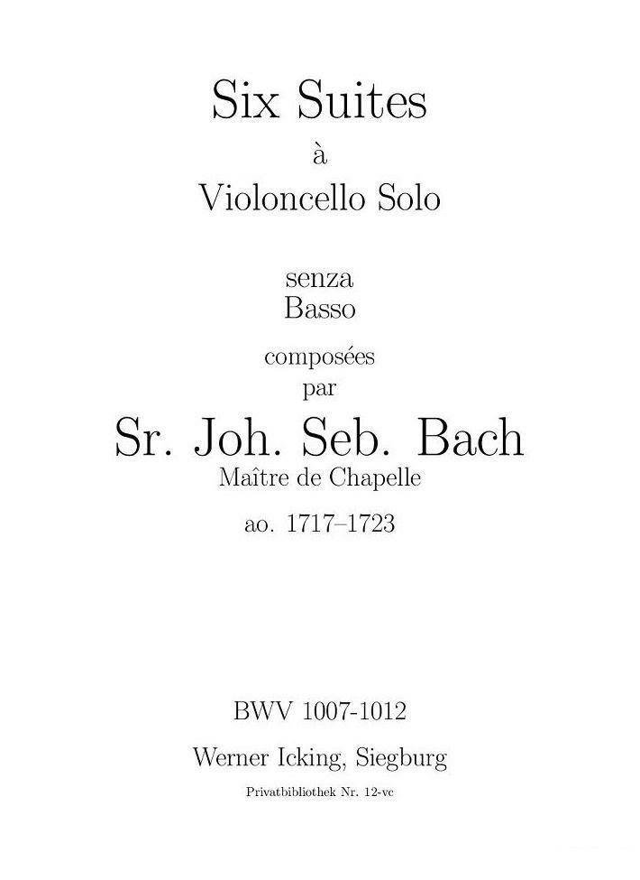《巴赫无伴奏大提琴练习曲之五》提琴谱（第1页）