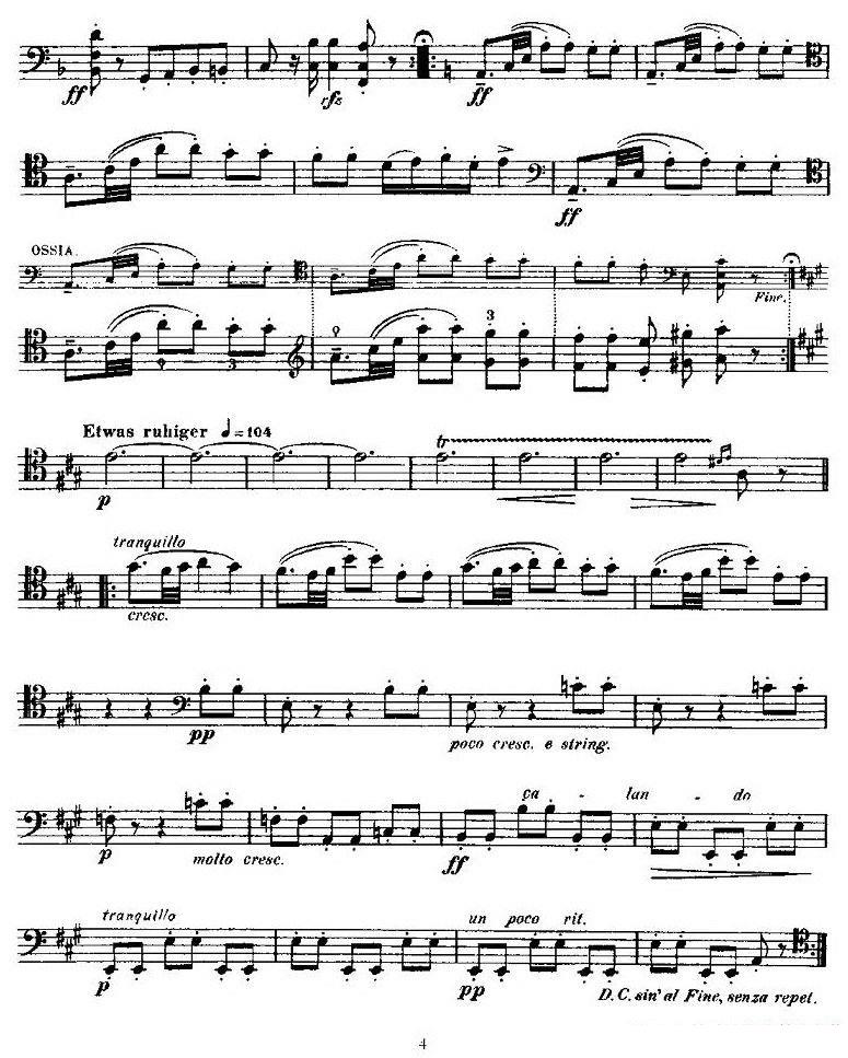 《马克斯·布鲁赫 Op70 4首》提琴谱（第4页）