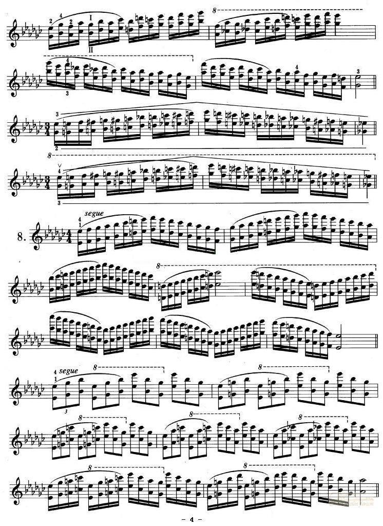《be小调》提琴谱（第4页）