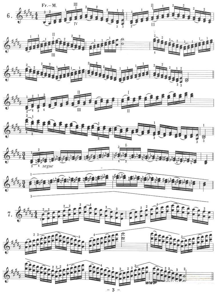 《B大调》提琴谱（第3页）