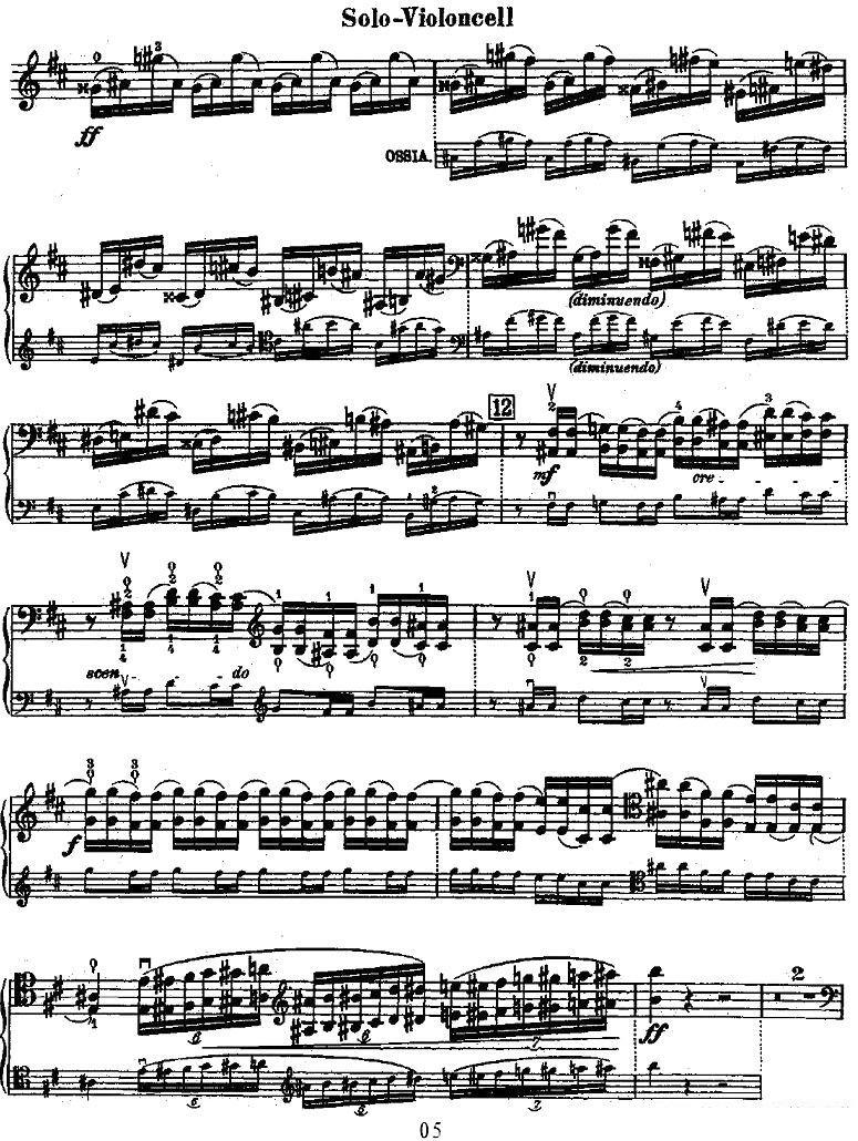 《Dvorak - Cello Concerto》提琴谱（第5页）