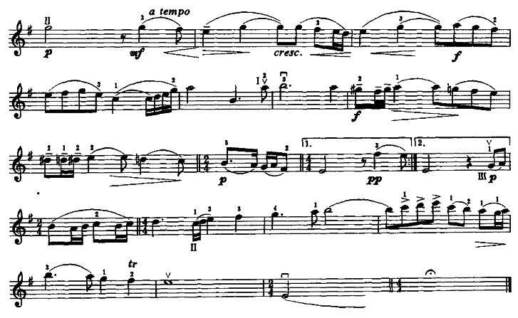 《练声曲》提琴谱（第2页）