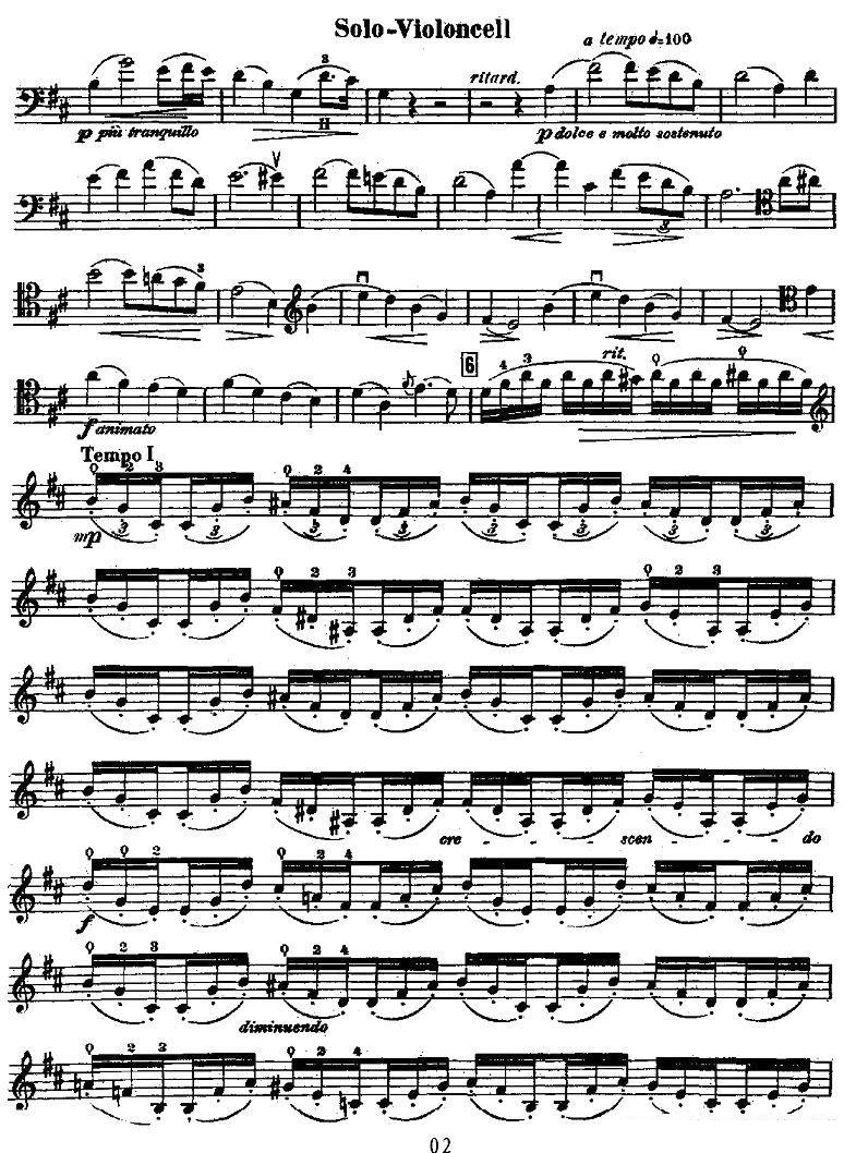 《Dvorak - Cello Concerto》提琴谱（第2页）
